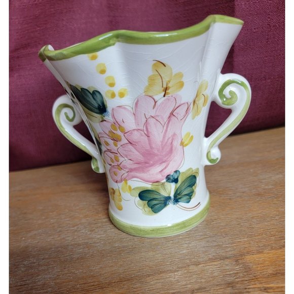 Vintage Hand Painted FTD Vase - Picture 4 of 6